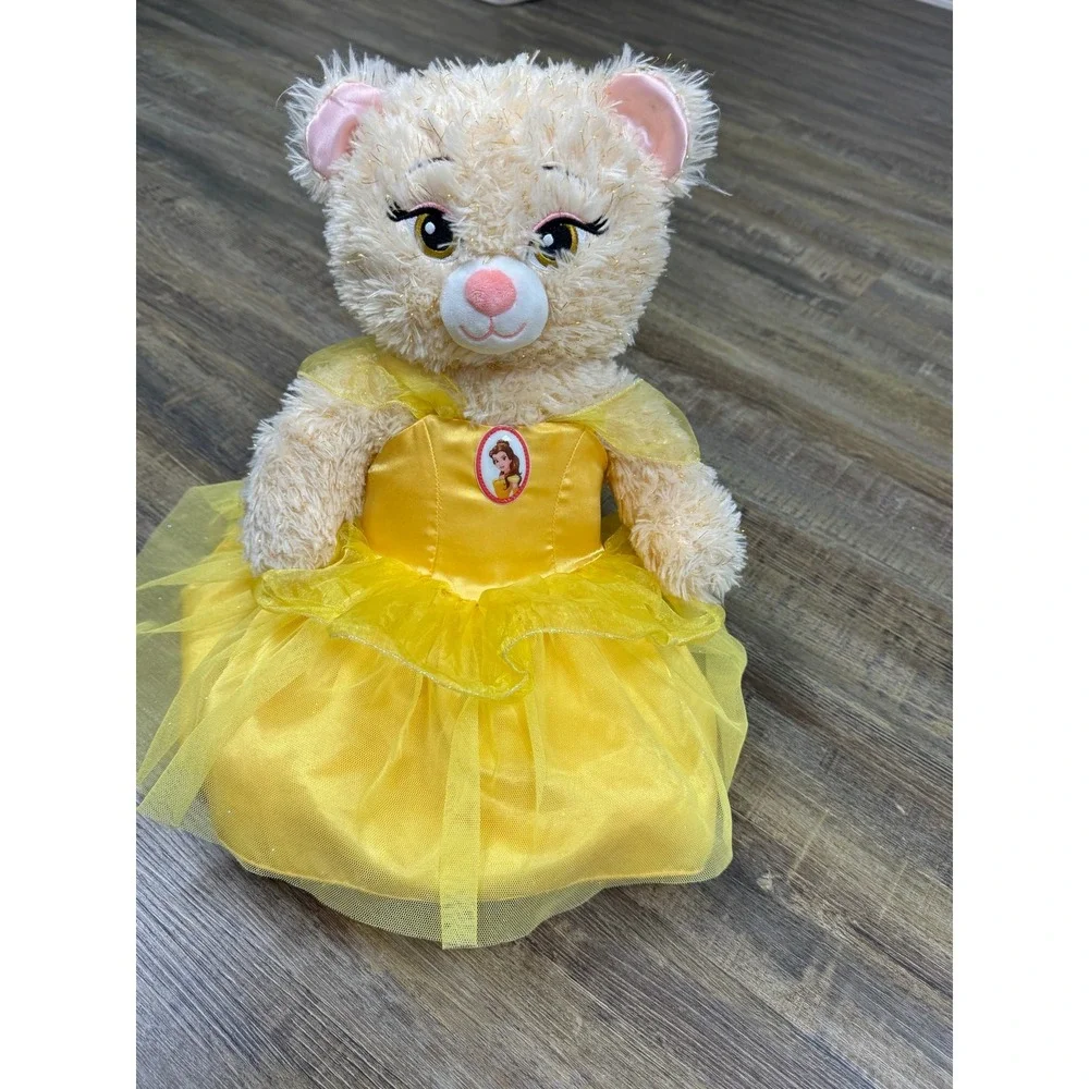 Build-A-Bear Disney Princess Belle Yellow Dress Beauty and the Beast Dress only